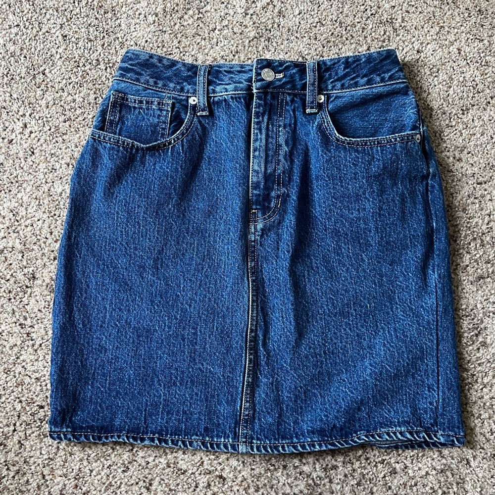 Madewell Classic Blue Denim Skirt